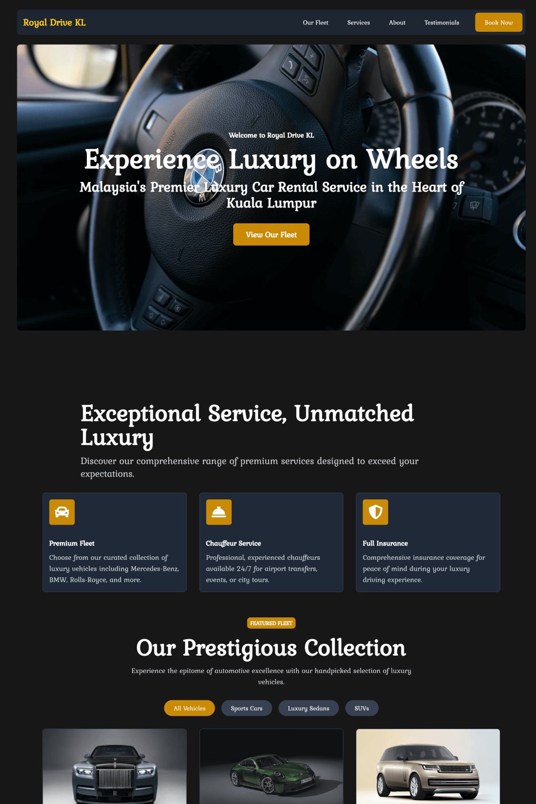 senangstart template Luxury Service